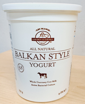 Yogurt - 4.8% Guernsey (Eby Manor)